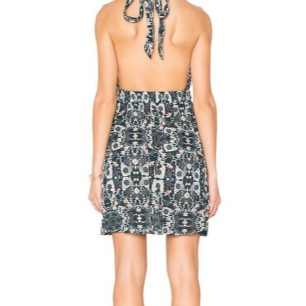 Raga Womens L Blue Cora Wrap Halter Dress - Picture 3 of 16